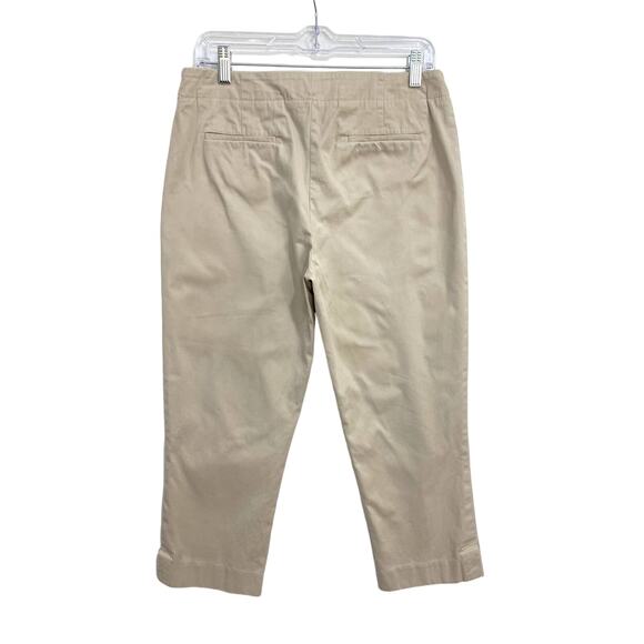 Talbots Ankle Pants Womens Petite Size 10P Khaki Side Zipper Stretch Casual - Picture 3 of 11